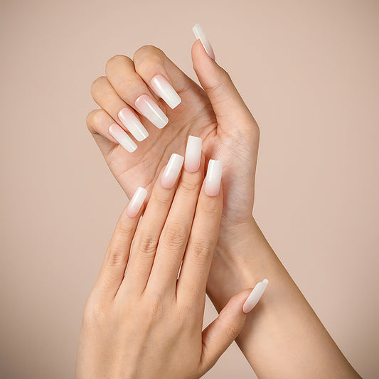 Ombre Pink Blush - Semi Cured Gel Nails