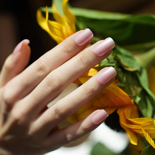 Rose Shimmer - Semi Cured Gel Nails