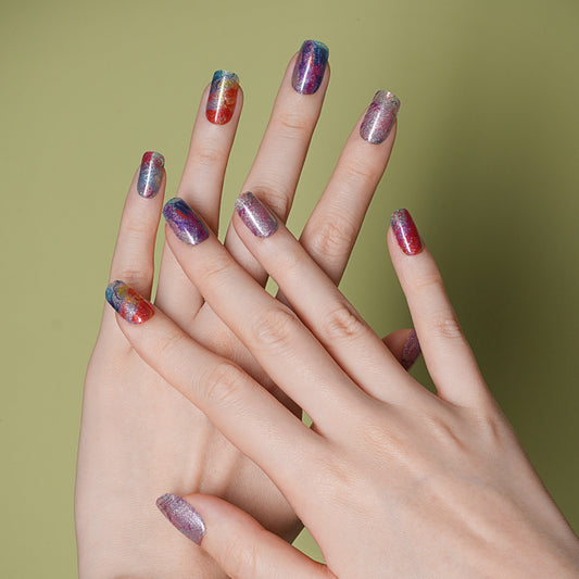 Mystic Glitter - Semi Cured Gel Nails