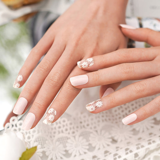 Daisy Blush - Semi Cured Gel Nails