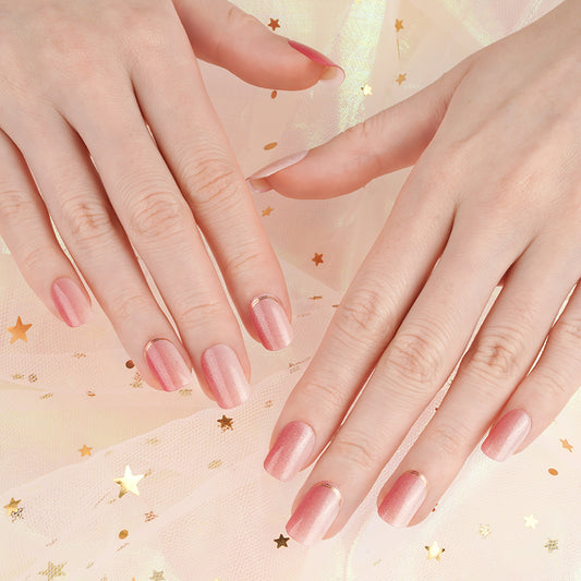 Rosy Glamour - Semi Cured Gel Nails Chicki Babes & Co.