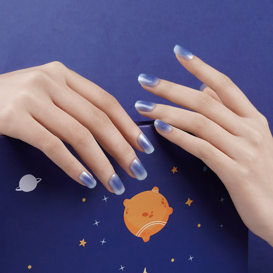 Marine Blue Splash Glitter - DIY Semi Cured Gel Nails