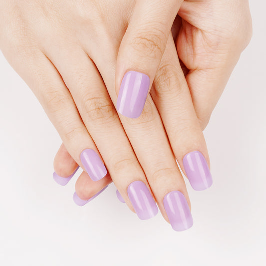Lilac Glaze - Semi Cured Gel Nail Stickers